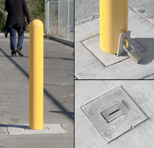 Barrera de estacionamiento, poste de tráfico extraíble, <span class=keywords><strong>bolardos</strong></span> de acero inoxidable para seguridad de tráfico - Product Image 2