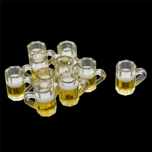 Accessori per Casa delle Bambole in Resina, Miniatura di Boccale di Birra Verde per Decorazioni Slime - Product Image 4