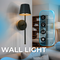 Lampe murale LED de style moderne pour la décoration intérieure, lampe de chambre à coucher, corps en fer, éclairage mural décoratif pour hôtel, vente en gros d'usine