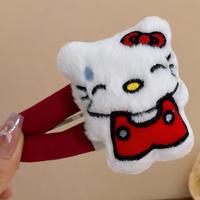 Nouvelle pince à cheveux BB haut de gamme en peluche cristal étoile mignonne faite à la main pour femme, pince latérale de dessin animé, décoration capillaire polyvalente