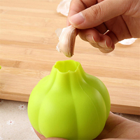 Éplucheur d'ail créatif en silicone, gadgets de cuisine, hachoir à rouleau en silicone éplucheur d'ail en silicone