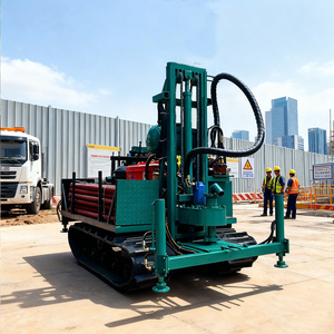 핫 세일 100m 150 미터 깊은 완전 자동 유압 장비 물 우물 드릴 기계 25hp 크롤러 장착 로타리 시추공 드릴 - Product Image 1