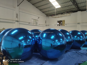 Boule miroir flottante gonflable de grande taille 200 cm 2 m 79 pouces, en PVC coloré, pour la publicité, globe à neige pour bar, événement, fête, décoration, ballon - Product Image 3