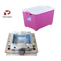 Moule d'injection pour caisse de bouteilles de bière en plastique P20 2025 – Moule durable pour conteneurs – Produit ménager YongQiang
