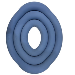 Haltères ovales lourdes en silicone écologique pour la musculation, design personnalisé, pour la gym et le yoga - Product Image 1