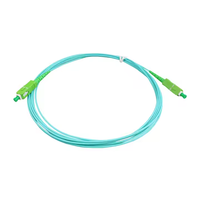 Aqua Turquoise 1.6mm 3.5m FTTH G657A2 Cordon de raccordement à fibre optique SC/APC Jarretière pour la communication réseau Patch à fibre optique