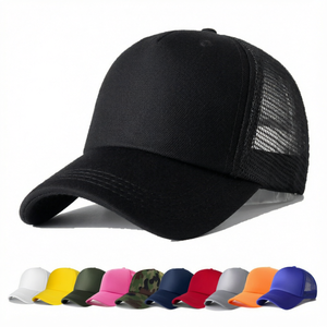 Custom Logo Blank Mesh Trucker <b>Cap</b> 5 Panel Foam <b>Baseball</b> Hat Adjustable Snapback Unisex Plain Sports <b>Caps</b> Multi Colors <b>Men</b> Women - Product Image 1