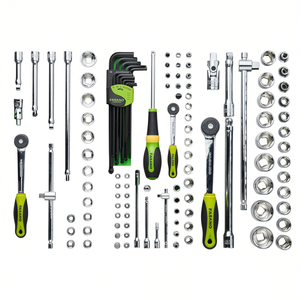 Fasano 100 Pc Tool Set Metric <b>Socket</b> Wrench Kit Automotive Repair Tools - Product Image 2