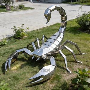 Statue da Giardino Scorpione in <span class=keywords><strong>Acciaio</strong></span> Inossidabile a Grandezza Naturale TREVI per Decorazioni Esterne in Vendita - Product Image 3