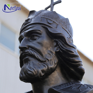 カスタマイズされた記念等身大の庭の装飾ギリシャ古代黒色ブロンズ戦士像販売風水 - Product Image 2