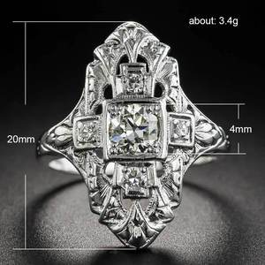 Anello dal design cavo, stile elegante, per donna - Product Image 5