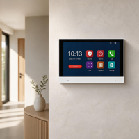 Vidéophone Thinmoo 7 pouces à écran tactile Wi-Fi bidirectionnel SIP POE Ethernet en alliage d'aluminium pour la sécurité domestique intérieure facile à installer