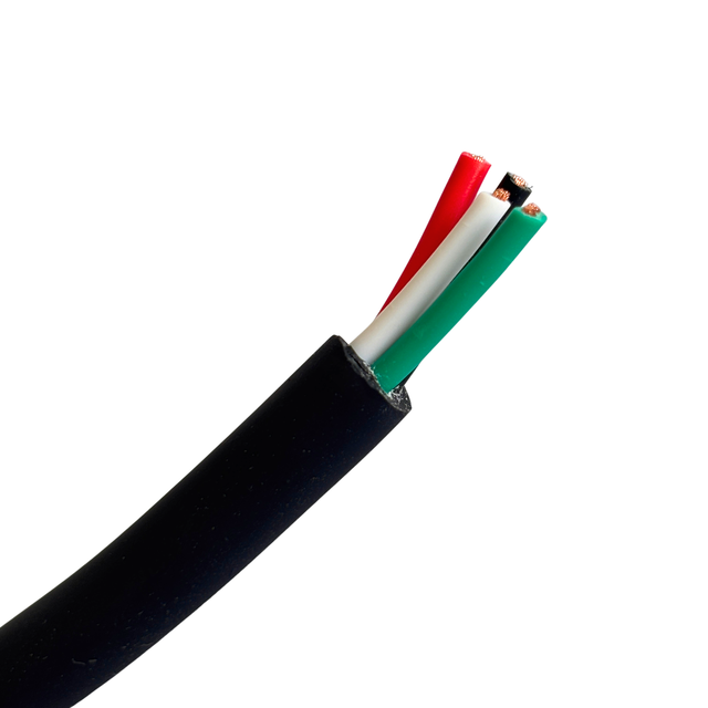 14 Gauge Wire 4 Conductor Electrical Wire, 14 AWG Pure Copper Stranded PVC Jacket Speaker Cable - 100m Roll