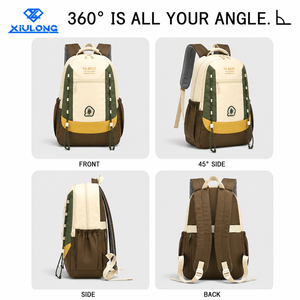 Mochila Escolar para Adolescentes y Estudiantes, Ligera, Impermeable, Anti-Robo, con Cierre, Gran Capacidad, Elegante, con Múltiples Bolsillos, para Exteriores, OEM ODM - Product Image 2