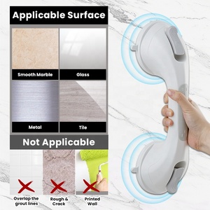No Drilling Heavy Duty Waterproof <strong>Grab</strong> Bars for Bathtubs and Showers Hand <strong>Rails</strong> Shower <strong>Suction</strong> <strong>Grab</strong> Bars - Product Image 6