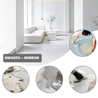 Peinture de sol autolissante en résine époxy avec sable coloré, effet terrazzo décoratif, revêtement de sol en résine époxy