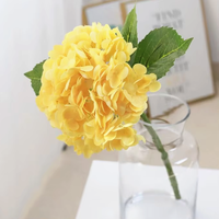 Bunga Hydrangea Buatan dari Lateks Realistis Berkualitas Tinggi 176 Buah Buatan Tangan untuk Dekorasi Hotel, Pernikahan, Rumah, Pesta Wisuda