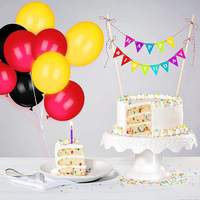 127 pièces rouge noir jaune Latex ballons Checker feuille ballon arc Kit course thème arc ballons décorations de fête ensemble