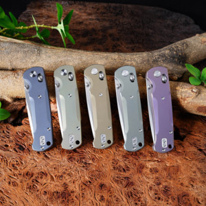 GT-T0039-5 Navaja de Bolsillo Plegable Tunafire con Mango de Aleación de Titanio Multicolor Personalizable con Acabado Anodizado y Arenado, Acero VG10 - Product Image 6