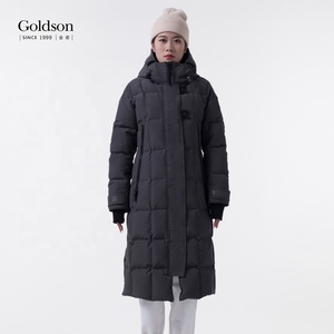 Manteau long épais et tendance de style canadien, veste en duvet d'oie pour femmes - Product Image 5