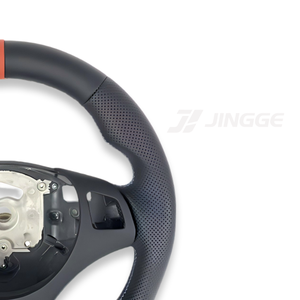 Volant en cuir perforé à fond plat adapté aux <span class=keywords><strong>BMW</strong></span> M E90 E91 E92 E93 E70 E71 E72 E89 E86 E84 E85 E93 E87 E88 <span class=keywords><strong>328i</strong></span> - Product Image 6