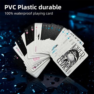 Прочные экологичные пластиковые игральные карты с закругленными углами, премиум-качество, с индивидуальной печатью для персонализированных узоров и игр - Product Image 2