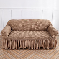 2024 nouvelle housse de canapé en forme de L en tissu polyester imperméable crème housses de canapé de couleur crème pour canapés