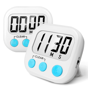 <b>LED</b> Counter Display Alarm <b>Clock</b> Manual Electronic Countdown Sports Magnetic Digital Timer Kitchen Cooking Shower Study Stopwatch - Product Image 1