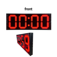 Minuteur de Défi Interactif pour Fête de Carnaval avec Bouton Poussoir, Écran LED Numérique Double Face Rouge de 12 Pouces, Rechargeable