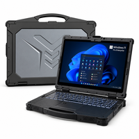 Nueva Laptop Industrial Resistente de 14 Pulgadas con IA para Computación en Borde, 1000nits, Legible Bajo la Luz Solar, Batería Intercambiable en Caliente, DDR, SSD