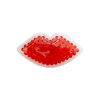 Mini-pochette réutilisable en PVC en forme de lèvres, scintillante, pour compresses chaudes/froides, soin après injection de comblement des lèvres, soulagement des gonflements buccaux
