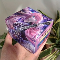 MIO 100 + boîte de rangement en cuir PU Anime de haute qualité grande mallette de rangement pour cartes avec logo personnalisé pour jouer aux jeux de société TCG