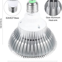 Ampoule LED COB de 12W à spectre complet pour culture d'intérieur, 18W, 20W, PAR38, E26, E27