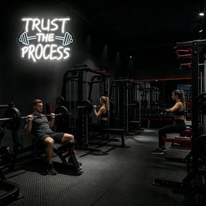 Trust The Process Letreros Neon LED indoor hanging ambient light shop <b>sign</b> wall decoration light entrance indicator light 5V 12V - Product Image 4