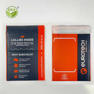 Sinh thái thân thiện có thể tái chế tự dính kraft giấy nâu vận chuyển composite màu xanh lá cây bong bóng quần áo thể hiện gửi thư Túi - Product Image 1