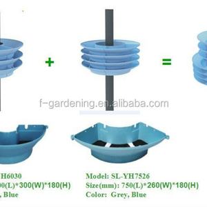 Macetas Modulares para Decoración de Postes de Lámparas, Macetas de Plástico para Decoración de Jardines - Product Image 6