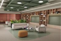 Ensemble de canapés de bureau modernes en cuir PU de luxe haut de gamme pour appartements et hôtels à usage commercial