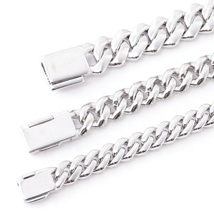 Vente en gros Chaîne cubaine en argent S925 avec diamants VVS 6MM 8MM 10MM 12MM et Bracelet cubain Moissanite style Hip Hop Iced Out, Prêt à l'emploi - Product Image 3