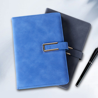Carnet de notes promotionnel en cuir écologique, formats A4 et A5, pour l'école et le bureau, ligné standard, pour manuscrit et comptabilité