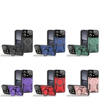 Étui de protection Lichicase avec anneau de protection d'objectif à grande fenêtre et support anti-collision pour Xiaomi Poco M8 M8 Pro, coque magnétique