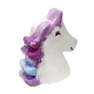 <span class=keywords><strong>Einhorn</strong></span>-förmige Badebomben mit Shea- und Kokosbutter zur Feuchtigkeitspflege für trockene Haut, handgemachte Sprudelnde Spa-Badekugeln für Geburtstag und Weihnachten - Product Image 1