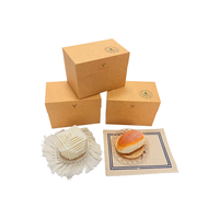 Boîte à cupcakes en papier kraft recyclable, vente en gros, emballage pour pâtisserie et desserts