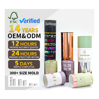 Échantillon Gratuit, Boîte d'Emballage Ronde, Flacon de Parfum 500 ml, Tube en Papier Kraft Recyclable