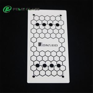 Verre trempé flottant pour boîtier PC avec impression sérigraphiée pour dissipateur thermique OEM - Product Image 5