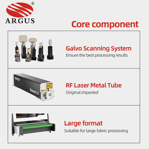 ARGUS รุ่นใหม่สำหรับเครื่องเลเซอร์กัลโว CO2 แบบไดนามิก สำหรับทำเครื่องหมายบนผ้ากางเกงยีนส์ ตัดพื้นที่ขนาดใหญ่ รองรับไฟล์ DXF/BMP/PLT/AI/JPG ความเร็วสูง - Product Image 3