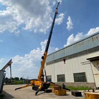 Grue araignée électrique/diesel Sipaite 10 tonnes avec système hydraulique, commande à distance, hauteur de levage 21 m et portée 19 m