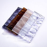 Panneau de séparation décoratif en verre cristal gaufré géométrique de qualité supérieure pour chambre d'hôtel