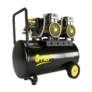 Compresseur d'air industriel sans huile et silencieux à manivelle à large ouverture 50L 1390W*2 220V - Product Image 1