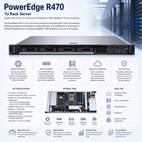 D Ell EMC PowerEdge R470 1U机架式服务器单颗Intel Xeon 6企业级虚拟化ERP数据库云 computing 服务器