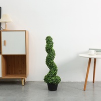 Arbre artificiel en spirale dense, imitation camphre, toucher réel, haut de gamme, résistant aux UV, pour décoration extérieure et intérieure